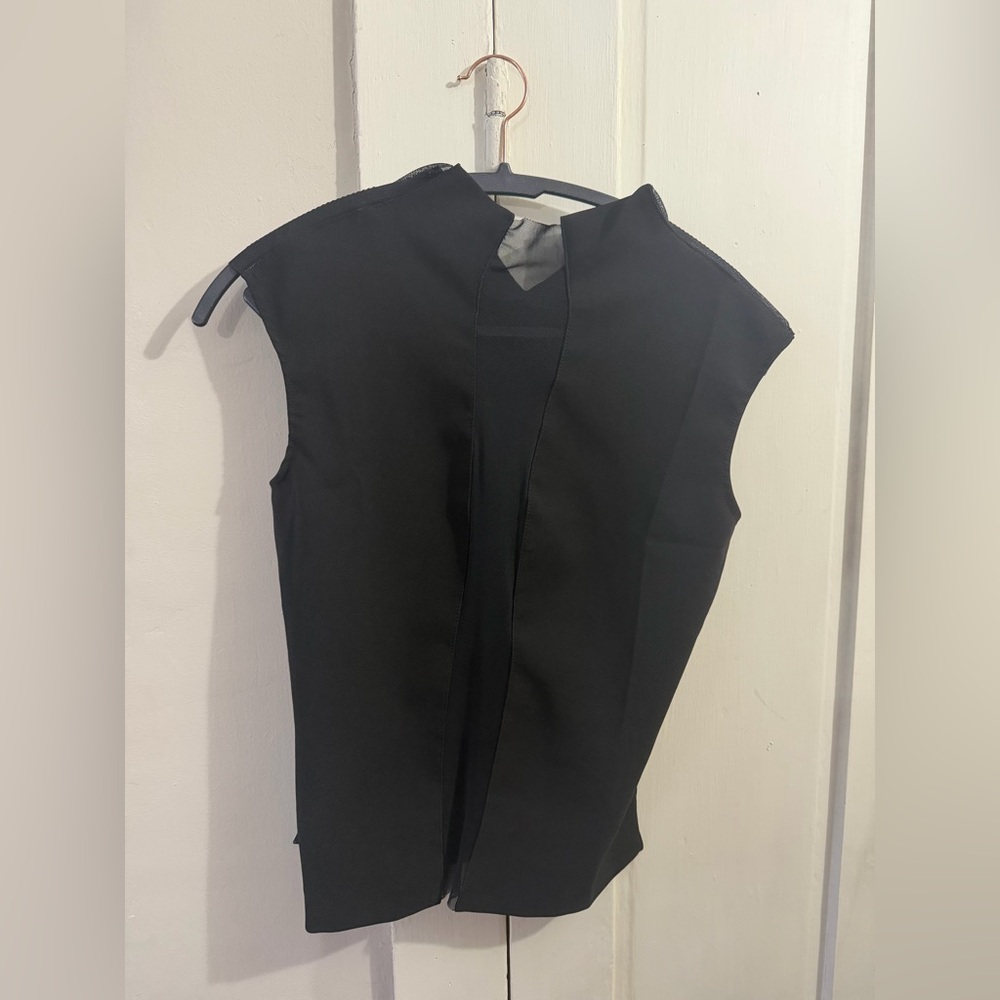 Zara COMBINATION TULLE TOP - Picture 2 of 3
